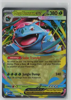 Mega Venusaur ex 003/132 Double Rare Mega Evolution Pokemon NM - Image 1