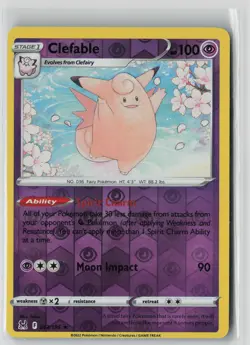Clefable 063/196 Rare Lost Origin Pokemon Reverse Holo NM - Image 1