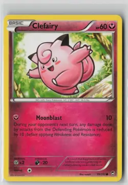 Clefairy 70/111 Common Furious Fists Pokemon LP - Image 1