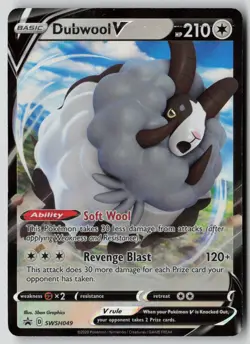 Dubwool V SWSH049 Holo Promo Sword & Shield Promo Pokemon MP - Image 1