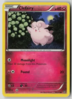 Clefairy 69/111 Common Furious Fists Pokemon DMG - Image 1