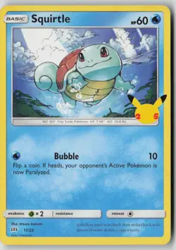 Squirtle 017/025 Promo McDonald's 25th Anniversary Promos Pokemon LP - Image 1
