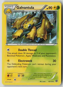 Galvantula 42/114 Rare Steam Siege Pokemon MP - Image 1