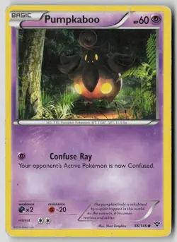 Pumpkaboo 56/146 Common XY Pokemon HP - Image 1