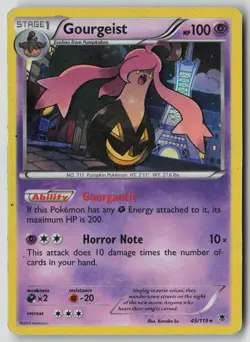 Gourgeist 45/119 Holo Rare Phantom Forces Pokemon HP - Image 1