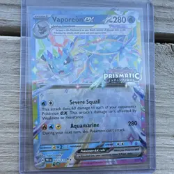 Vaporeon ex 023/131 SV Prismatic Evolutions Promo EX Holo English 2025 - Image 1