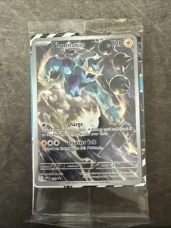 Pokemon Black Bolt TCG Thundurus SV209 Black Star ETB Promo Sealed - Image 1