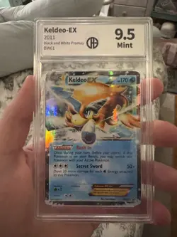 2011 Pokemon TCG Keldeo-EX BW Black Star Promos BW61 Holo Promo Graded 9.5 Mint - Image 1