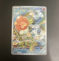 Castform Sunny Form 195/191 SV08 Surging Sparks IR Full Art Holo EN - Image 1