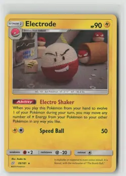 Electrode 39/181 Holo Rare Team Up Pokemon Lightly Played - Image 1