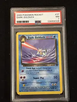 2000 POKEMON ROCKET #37 DARK GOLDUCK PSA 7 - Image 1