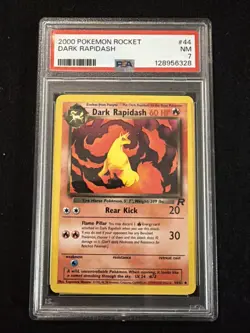 2000 POKEMON ROCKET #44 DARK RAPIDASH PSA 7 - Image 1