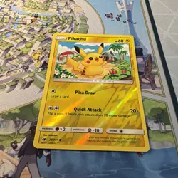 Pokemon Pikachu 30/111 Reverse Holo Sun & Moon Crimson Invasion NM - Image 3