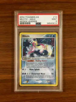 2004 MILOTIC EX HIDDEN LEGENDS #12 HOLO SWIRL 🌀 PSA 9 - POP 137 Pokemon TCG - Image 1