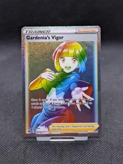Gardenia's Vigor 202/189 Astral Radiance Rainbow Rare Full Art Holo Pokemon NM/M - Image 1
