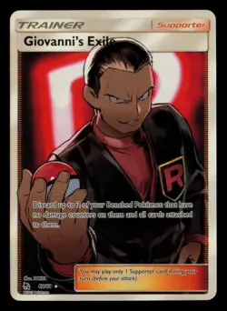 Giovanni's Exile 67/68 Ultra Rare Hidden Fates Pokemon Near Mint - Image 1