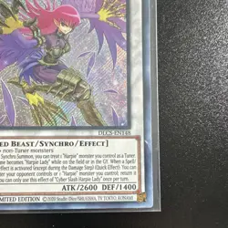 Konami Yu-Gi-Oh! Cyber Slash Harpie Lady DLCS-EN148 Secret Rare Foil LE - Image 4