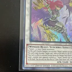 Konami Yu-Gi-Oh! Cyber Slash Harpie Lady DLCS-EN148 Secret Rare Foil LE - Image 5