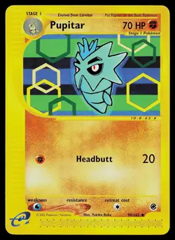 Pokemon Card - Pupitar Expedition 90/165 Uncommon - Image 1