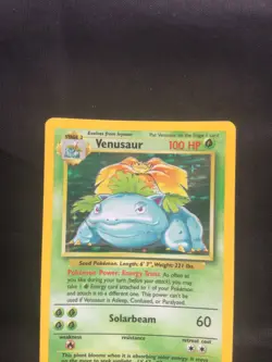 Pokemon Cards: Base Set Rare Holo: Venusaur 15/102 - Image 2