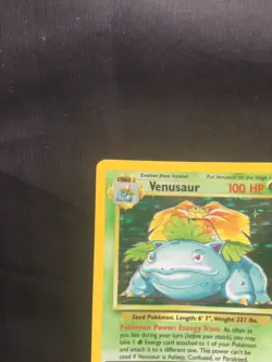 Pokemon Cards: Base Set Rare Holo: Venusaur 15/102 - Image 3
