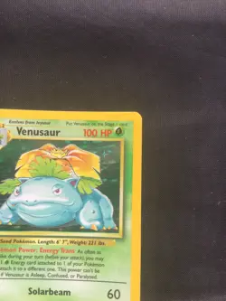 Pokemon Cards: Base Set Rare Holo: Venusaur 15/102 - Image 4