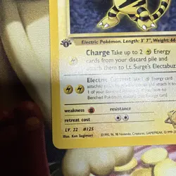 2000 Pokemon Card Gym Heroes - Lt. Surge’s Electabuzz - 1st Edition 27/132 - Image 5