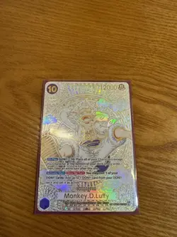 ONE PIECE Card Game Luffy OP05-119 OP11 SP SEC Parallel Gold ENGLISH - Image 1
