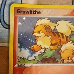 2006 Vintage Pokemon Card TCG Legend Maker Holo Stamped Growlithe 55/92 NM - Image 4