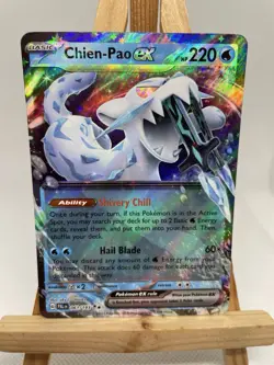 Pokemon TCG Chien-Pao EX Paldea Evolved Holo Double Rare Card 061/193 - Image 1