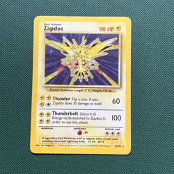 Zapdos 16/102 Base Set Holo | Vintage WOTC Pokemon Card | Binder Copy - Image 1