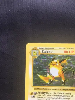 Pokemon Cards: Base Set Shadowless Rare Holo: Raichu 14/102 - Image 3