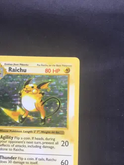Pokemon Cards: Base Set Shadowless Rare Holo: Raichu 14/102 - Image 4