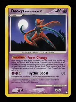 Deoxys Attack Forme 24/146 Rare Legends Awakened Pokemon Cards - Image 1