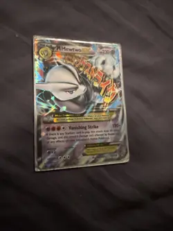 M Mewtwo EX 63/162 Mega Ultra Rare XY BreakThrough Pokemon TCG Card LP - Image 1