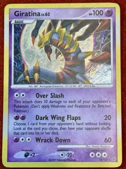 Giratina LV.63 Holo Rare Card #10/127 Vintage, NM - Image 1