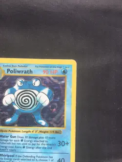 Pokemon Cards: Base Set Shadowless Rare Holo: Poliwrath 13/102 - Image 4