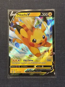 NM Pikachu V SWSH285 SWSH: Sword & Shield Promo Cards Holo - Image 1