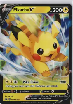 Pokemon Sword & Shield Promo Cards SWSH285 Pikachu V NM Card - Image 1