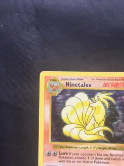 Pokemon Cards: Base Set Shadowless Rare Holo: Ninetales 12/102 - Image 3