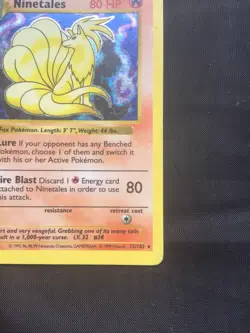 Pokemon Cards: Base Set Shadowless Rare Holo: Ninetales 12/102 - Image 5