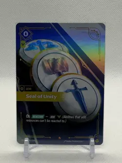 Seal of Unity 245/298 - Origins (OGN) Epic Holo Rift: LoL Trading Card Game - Image 1