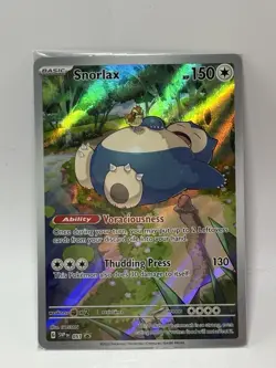Snorlax 051 Sv: Scarlet & Violet Promo Cards Holo SEALED - Image 1