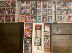 Large Vintage Sports Card Bulk Lot - 40 lbs Collection - 2 Full Binders - Image 1