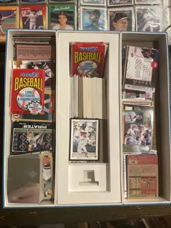 Large Vintage Sports Card Bulk Lot - 40 lbs Collection - 2 Full Binders - Image 2