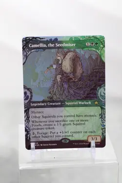 CAMELLIA, THE SEEDMISER SHOWCASE FOIL BLOOMBURROW BLB SQUIRREL WARLOCK MTG 328 - Image 1