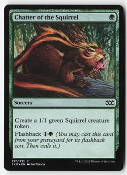 Chatter of the Squirrel #157 (Foil) (LP) Double Masters 2XM Magic MTG - Image 1
