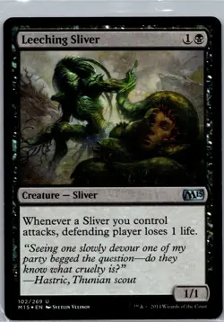 Leeching Sliver Core Set 2015 (M15) Foil - Image 1