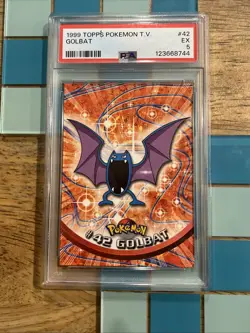 GRADED PSA 5 1999 TOPPS Pokemon T.V. Golbat #42 - Image 1