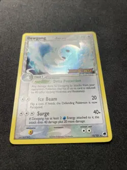 Dewgong 15/101 Dragon Frontiers **LP** Reverse Holo Stamped Pokemon 2006 - Image 3